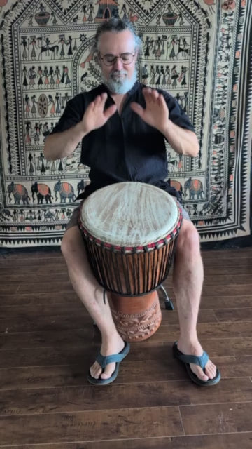 Djembe Pro "The African Lion" 13 1/2 inches